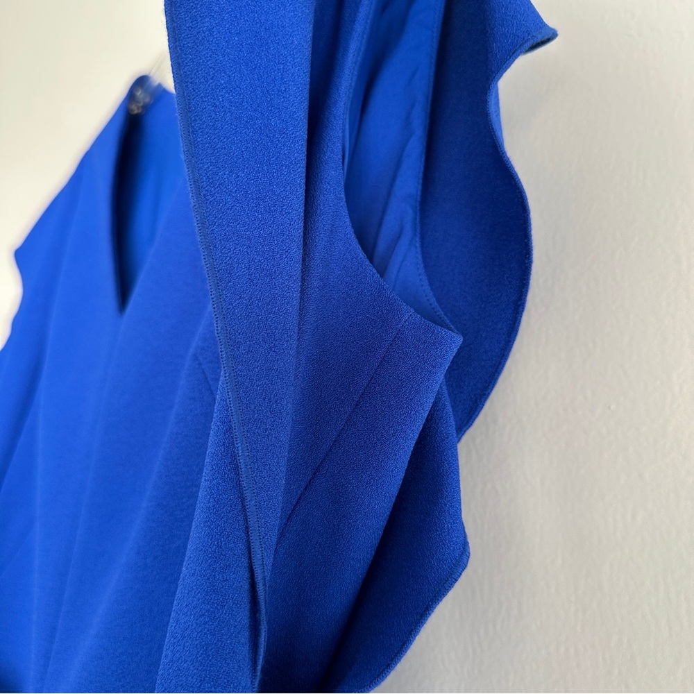 Eliza J Ruffled Sleeveless Midi Dress Size 8 - Picture 8 of 16
